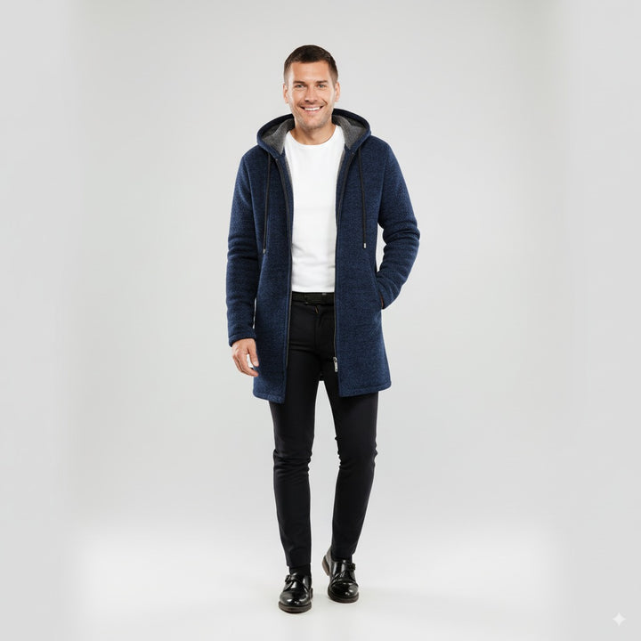 Christo | Men's Casual Long Hooded Jacket