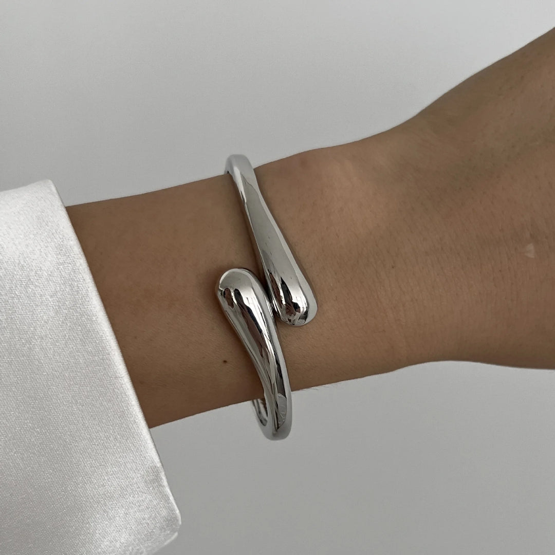 Ciara | Edgy Geometric Metal Cuff Bracelet